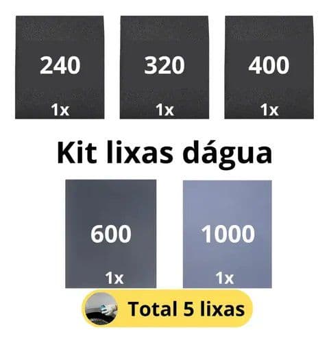 Lixas d'água kit 240/320/400/600/1000